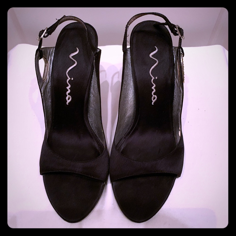 Nina formal satin heels.